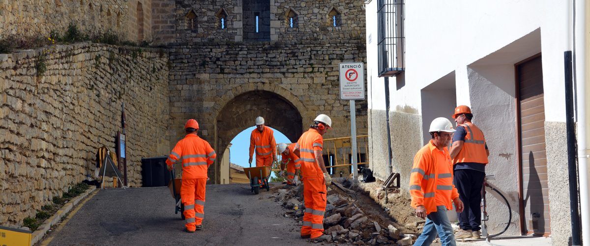 Comencen les obres del carrer La Muralla de Morella