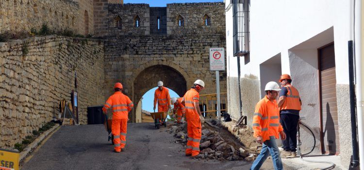 Comencen les obres del carrer La Muralla de Morella