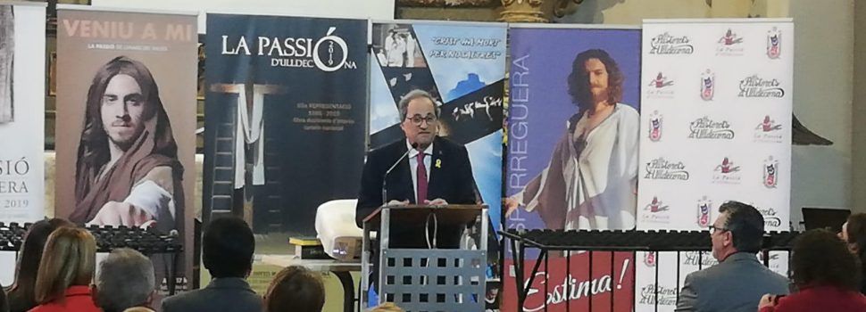El president Torrà presentà a Ulldecona la nova temporada de passions