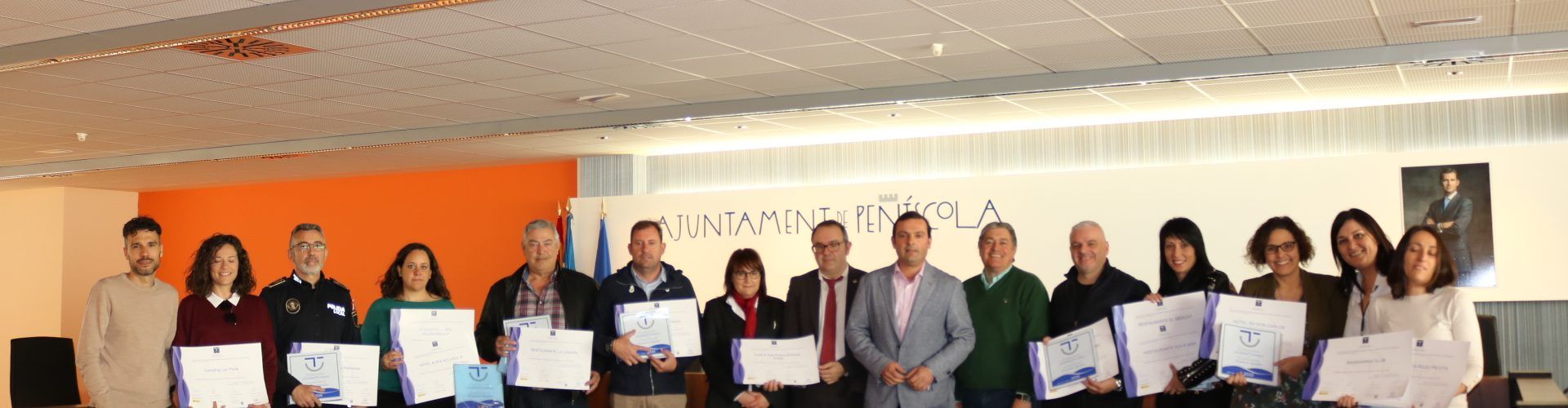 La platja Nord de Peníscola i la Policia Local renoven la distinció SICTED, de qualitat turística