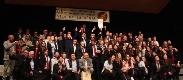 La Banda Santa Cecília de l’Olleria de València guanya el primer premi del Certamen Internacional de la Sénia