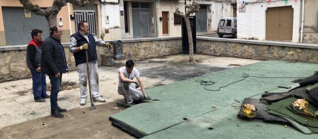 Sta. Magdalena inicia les obres de reforma del parc infantil de la plaça de l’església