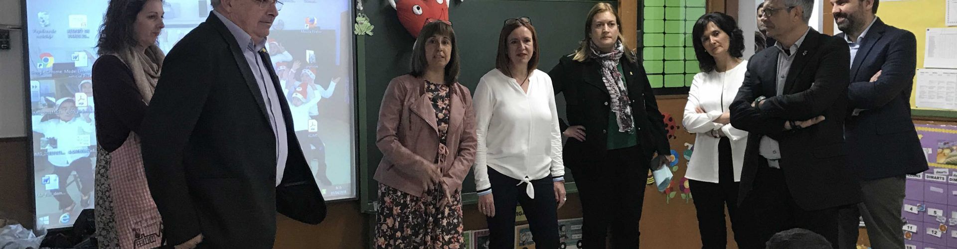 Bargalló Conseller d’Educació visita les escoles de l’Aldea