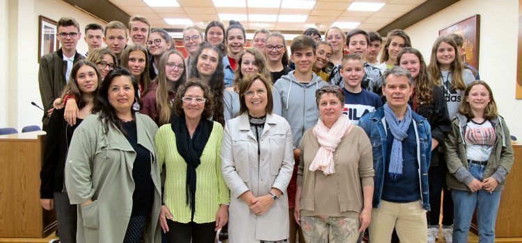 Visita dels alumnes de Normandia