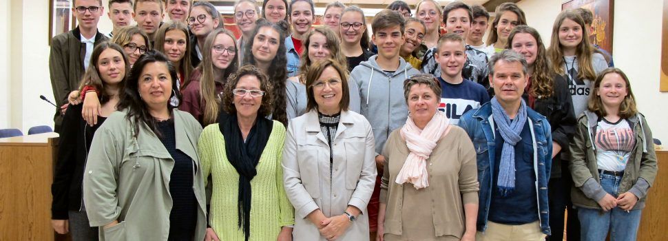 Visita dels alumnes de Normandia