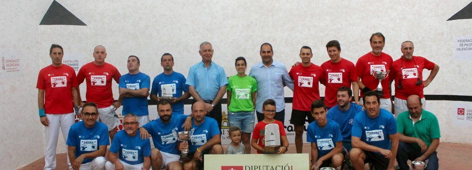 Prop de 200 esportistes jugaran l´Autonòmic de frares 2019 de pilota valenciana a Traiguera i Xert