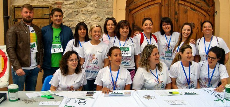 200 persones participen en la marxa contra el càncer de Sant Jordi