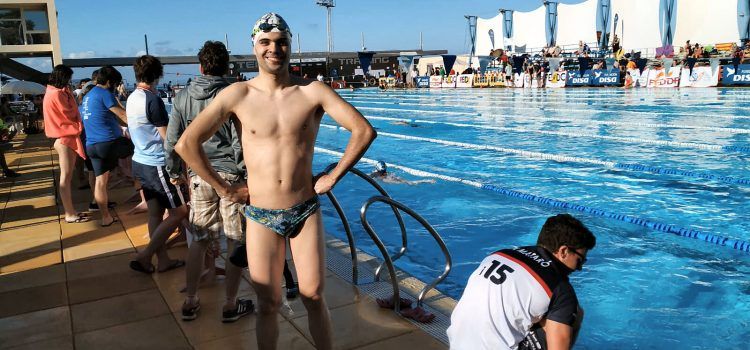 Sergi Castell en el Campeonato de España de Clubs de Natación adaptada