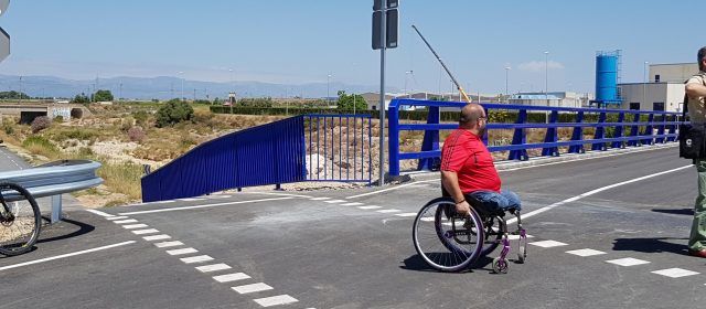 Apertura del carril lúdico con quejas en el nuevo puente de Vinaròs