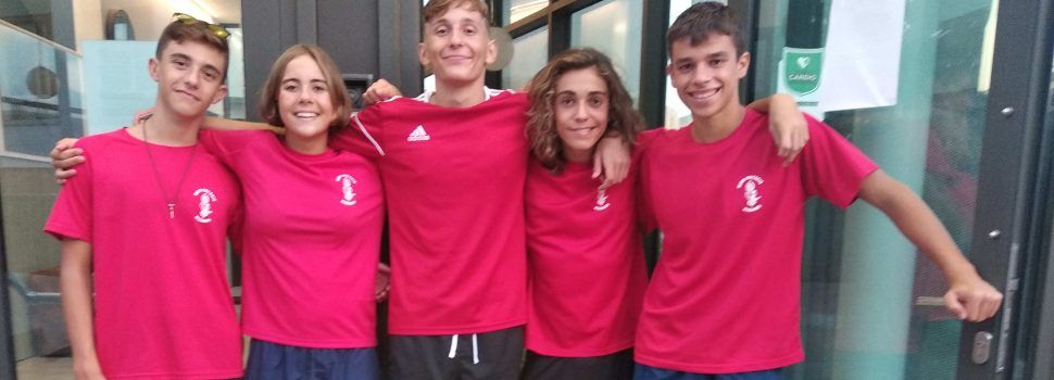 El equip de relleu masculí aleví del CN Vinaròs quart classificat al Campionat d’ Espanya