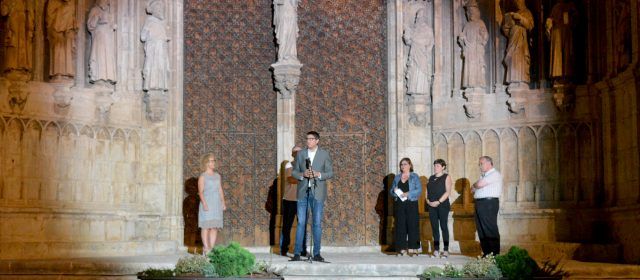 Morella presenta la restauració de la Porta dels Apòstols amb un vídeo mapping