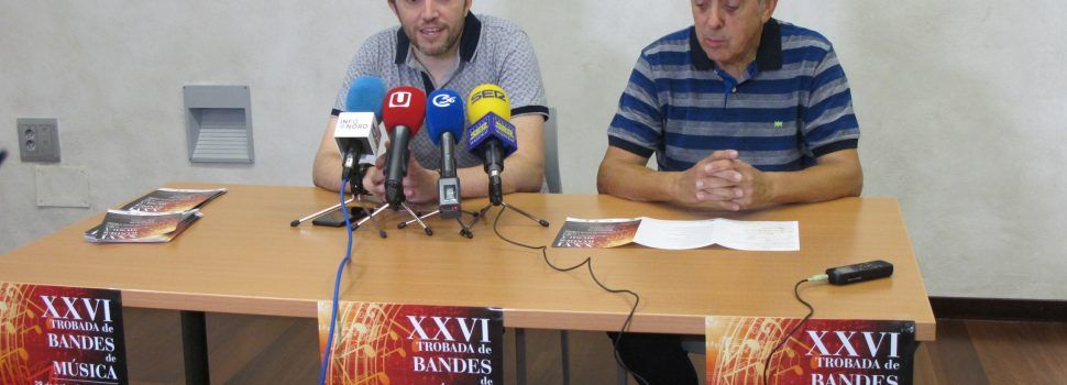 Al voltant de 700 músics es trobaran a Benicarló en la XXVI Trobada de Bandes