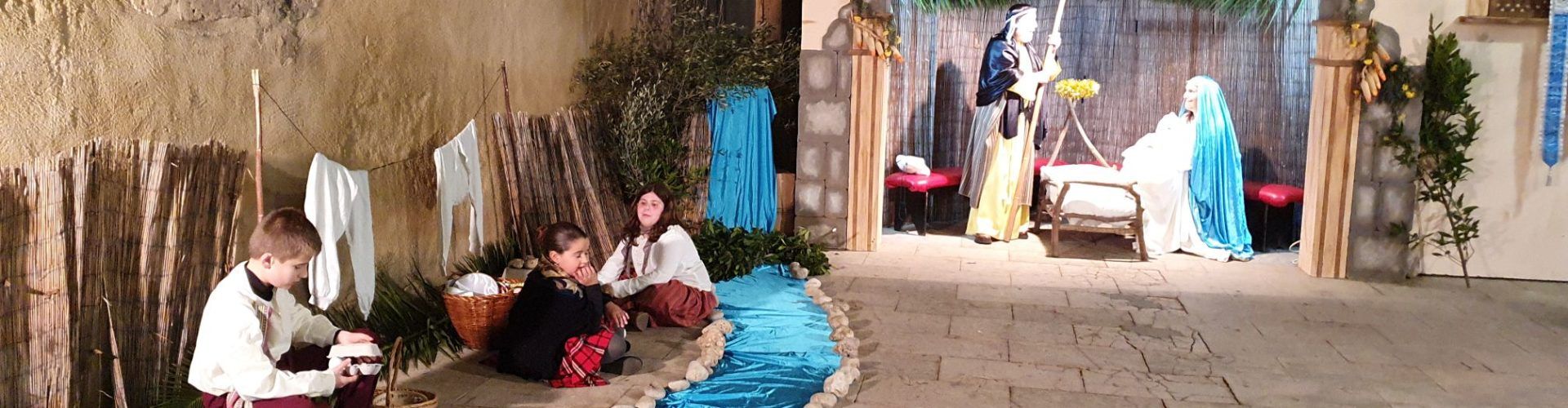 Nit de Nadal amb el betlem de les Camaraes a Vinaròs