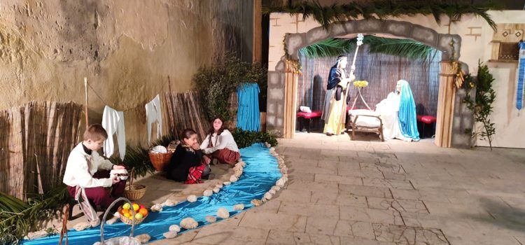 Nit de Nadal amb el betlem de les Camaraes a Vinaròs