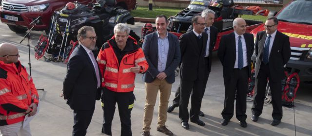 José Martí enalteix la capacitat dels mitjans tècnics i humans del Consorci de Bombers per a atendre nevades