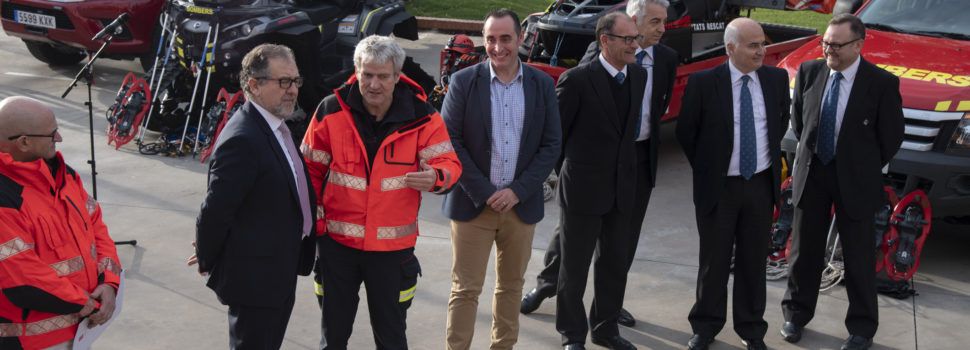 José Martí enalteix la capacitat dels mitjans tècnics i humans del Consorci de Bombers per a atendre nevades