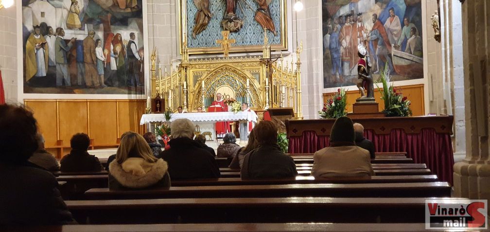 Vinaròs acaba el dia del patró amb missa però sense “encuentro” ni processó