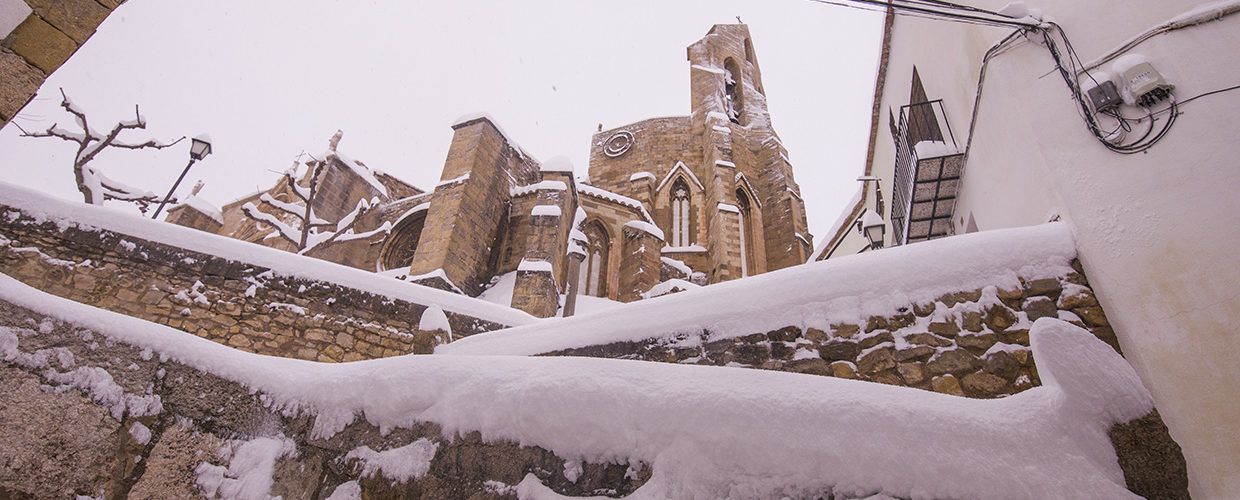 La nevada de Morella, en imatges