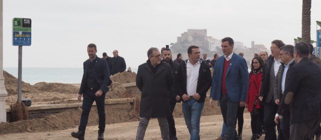 El alcalde de Peñíscola pide a Pedro Sánchez ayudas de emergencia para recuperar el litoral