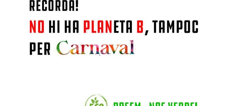 Fridays For Future Vinaròs reivindica un #CarnavalSensePlàstics