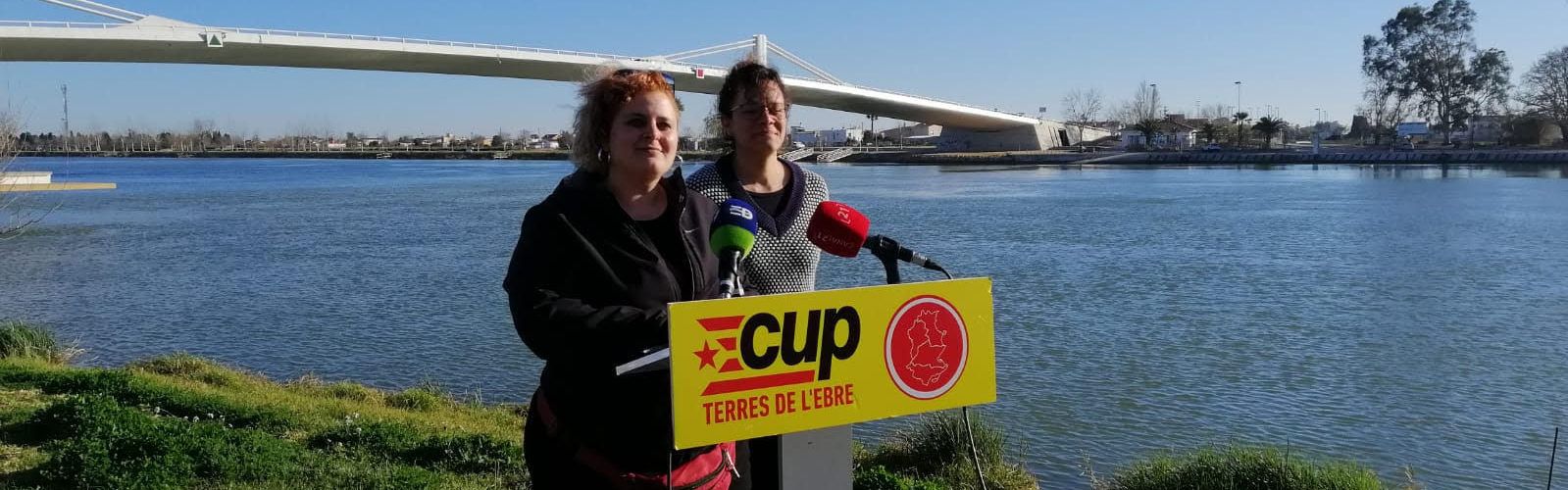 CUP Terres de l’Ebre aposta per la baixada de sediments i aigua de l’Ebre