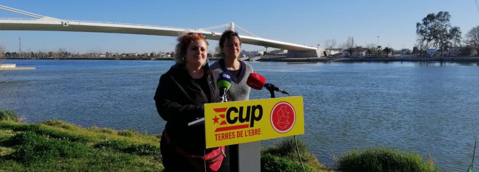 CUP Terres de l’Ebre aposta per la baixada de sediments i aigua de l’Ebre