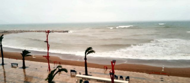 DANA amb poca pluja però temporal marítim a Vinaròs