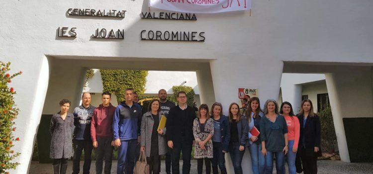 Visita del Director General d’Infraestructures a l’IES Joan Coromines de Benicarló