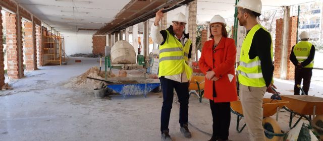 Avancen les obres d’adequació de la futura seu de la Biblioteca Manel Garcia Grau de Benicarló