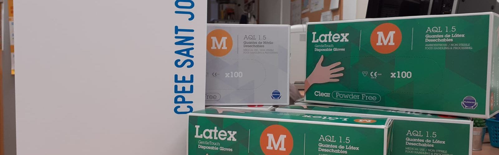 Els centres d’educació especial de la Diputació de Tarragona donen 6.000 guants pel coronavirus