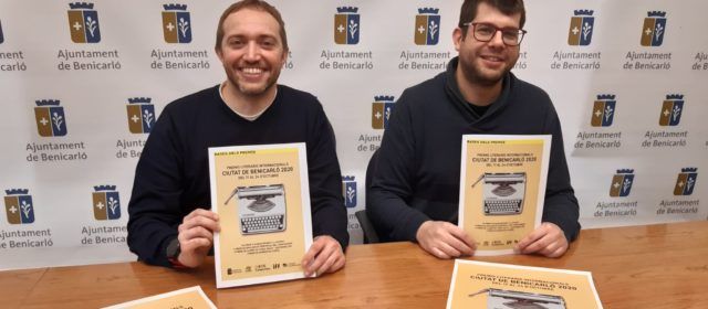 Els Premis Literaris 2020 de Benicarló incorporen una nova categoria de Premi de Narrativa Juvenil