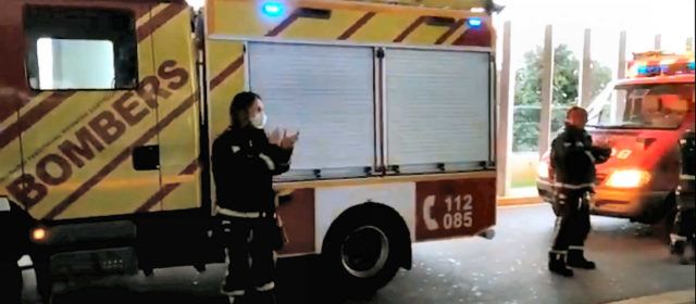 Vídeos del coronavirus a Vinaròs: aplaudiments dels bombers, “des de dins”