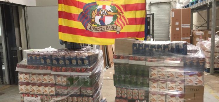 Addictes Barça Vinaròs dóna 1.600 euros per a aliments de primera necessitat, pel coronavirus