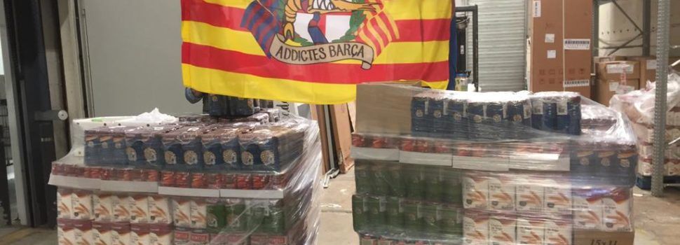 Addictes Barça Vinaròs dóna 1.600 euros per a aliments de primera necessitat, pel coronavirus