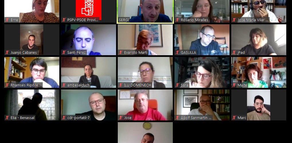 L´executiva comarcal del PSPV-PSOE de Ports-Maestrat analitza la situació actual de la pandèmia