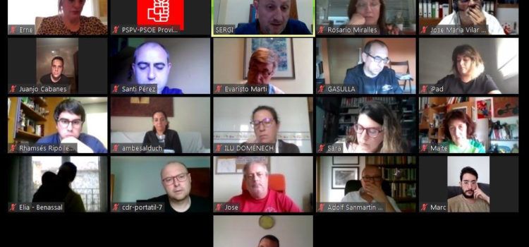 L´executiva comarcal del PSPV-PSOE de Ports-Maestrat analitza la situació actual de la pandèmia