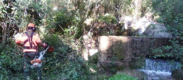Neteja del Molí la Torre de Vallibona, manantial que subministra a Canet lo Roig