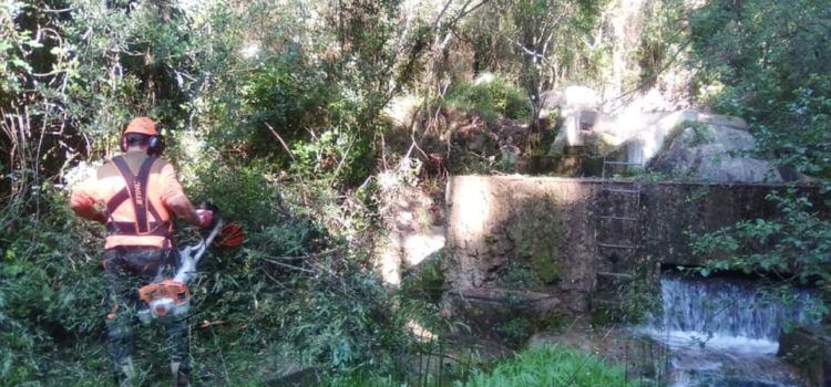 Neteja del Molí la Torre de Vallibona, manantial que subministra a Canet lo Roig