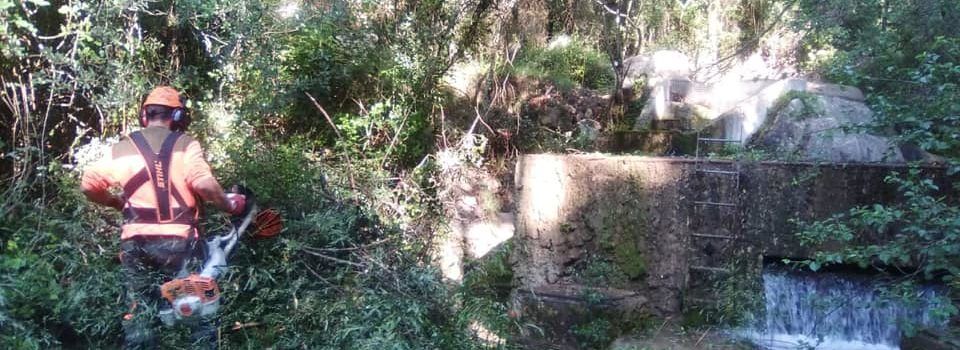 Neteja del Molí la Torre de Vallibona, manantial que subministra a Canet lo Roig