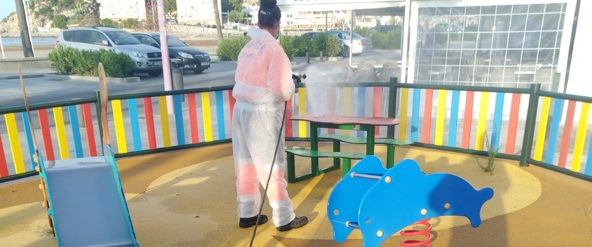 Peñíscola prepara los parques infantiles para su reapertura
