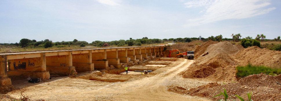 Vídeo: nou pont en construcció a la carretera de l’ermita de Vinaròs