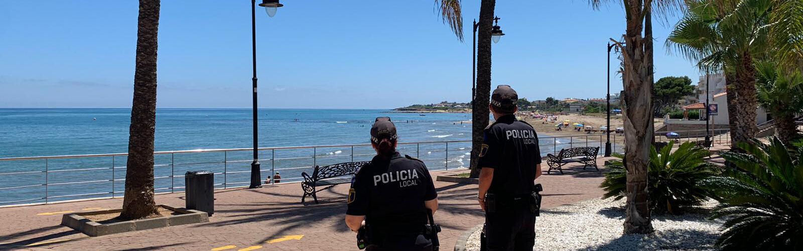 Policia Local i Guàrdia Civil d’Alcalà-Alcossebre imposen 12 sancions per no usar la màscara en espais públics