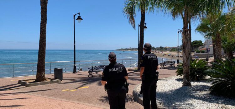 Policia Local i Guàrdia Civil d’Alcalà-Alcossebre imposen 12 sancions per no usar la màscara en espais públics
