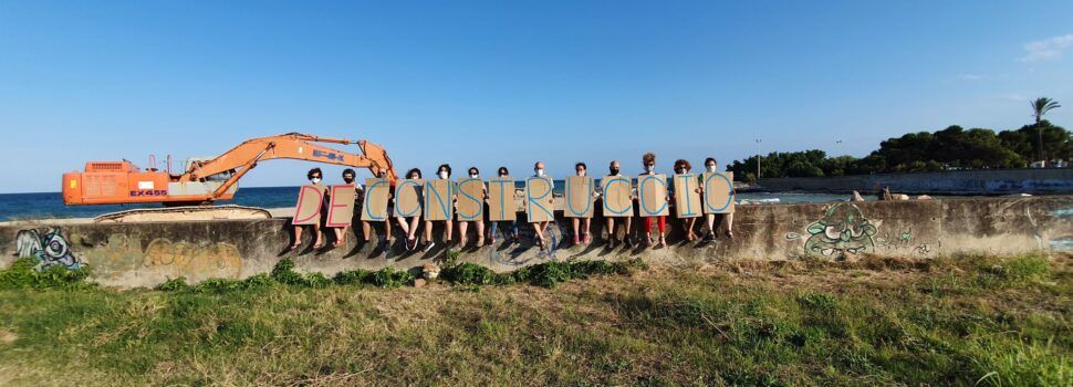 Acte de protesta per les obres a la desembocadura del Cervol a Vinaròs