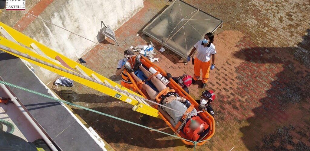 Rescate en Salsadella tras caer desde 4 metros