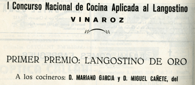 Vinaròs, 1963: Les primeres Festes del Llagostí