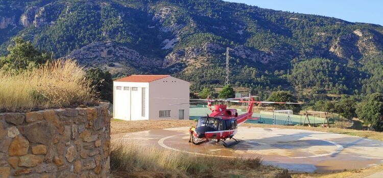 Extingit l’incendi al terme de Vallibona, provocat per un llamp