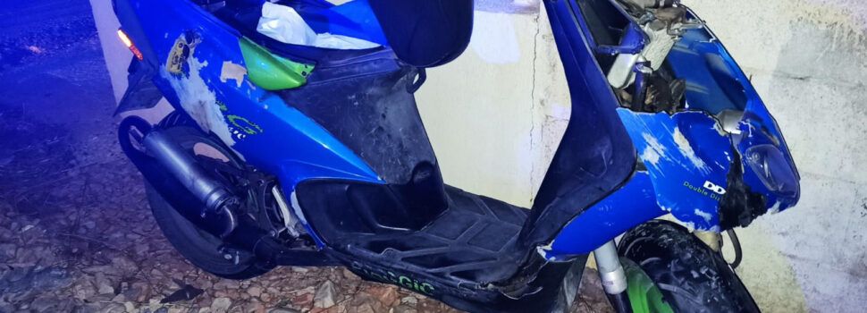 Accidente en la carretera vieja de Peñíscola a Benicarló, con un motorista herido grave