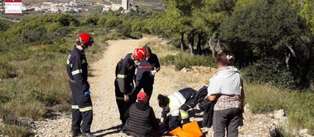 Rescate de una mujer lesionada en Santa Magdalena
