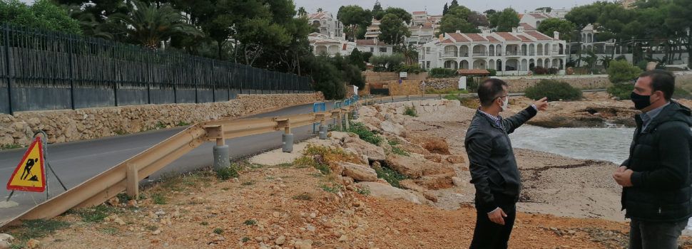 Peníscola reclama amb urgència a Costes els permisos per a escometre les obres de reconstrucció dels accessos a la seua zona sud